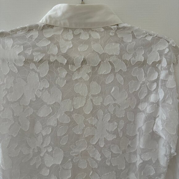 Anne Fontaine Floral Applique Shirt - Picture 5 of 8